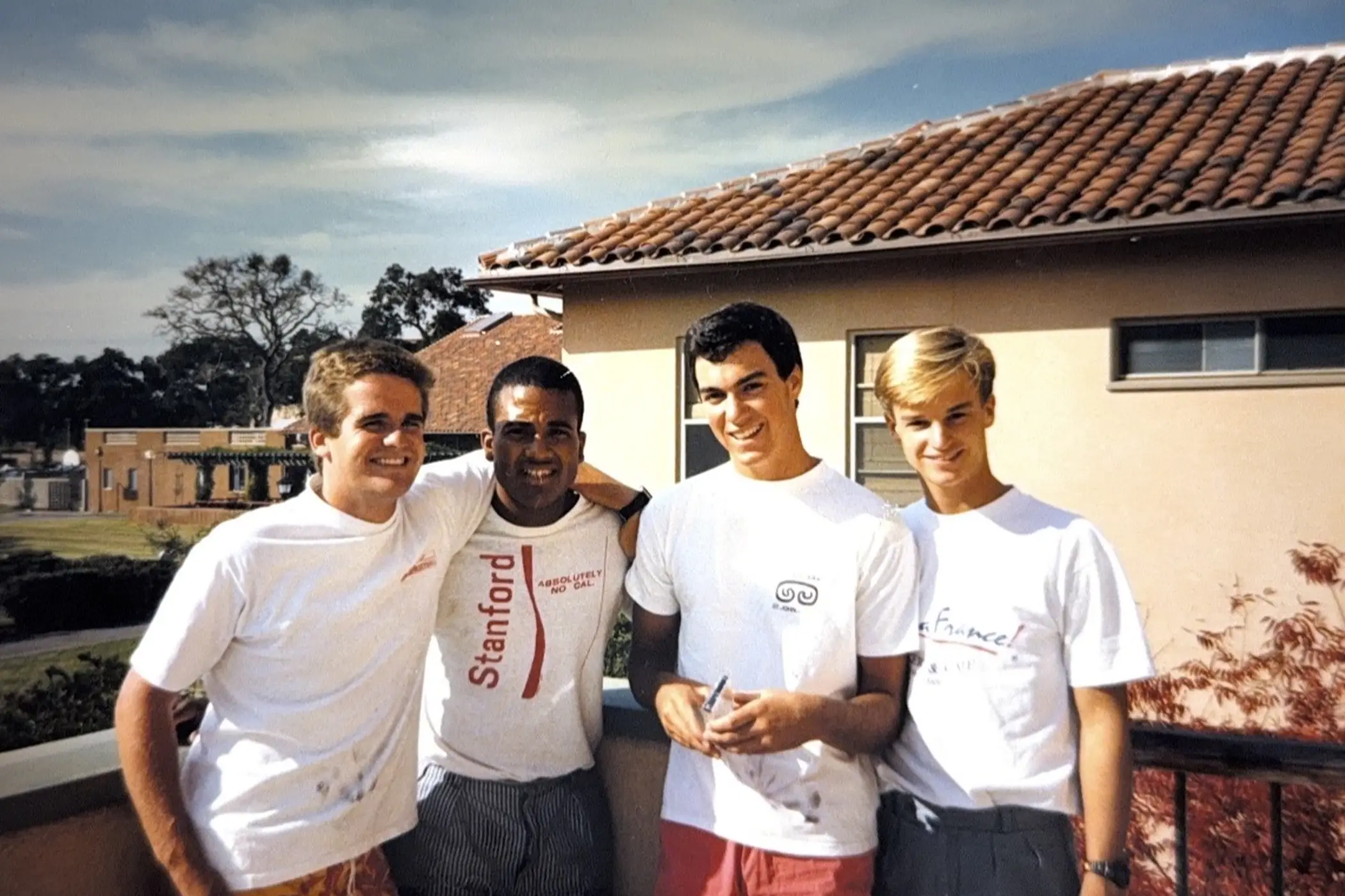 Mark Griffith, Rodney Murphy (wearing Stanford shirt), David, and Jack Koll