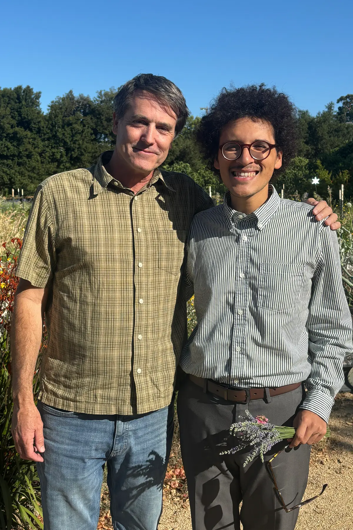 Patrick and Diego smile