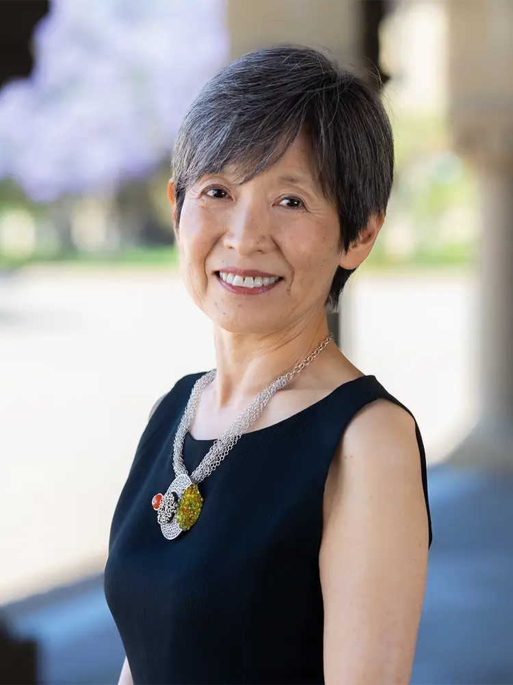 Yoshiko smiling