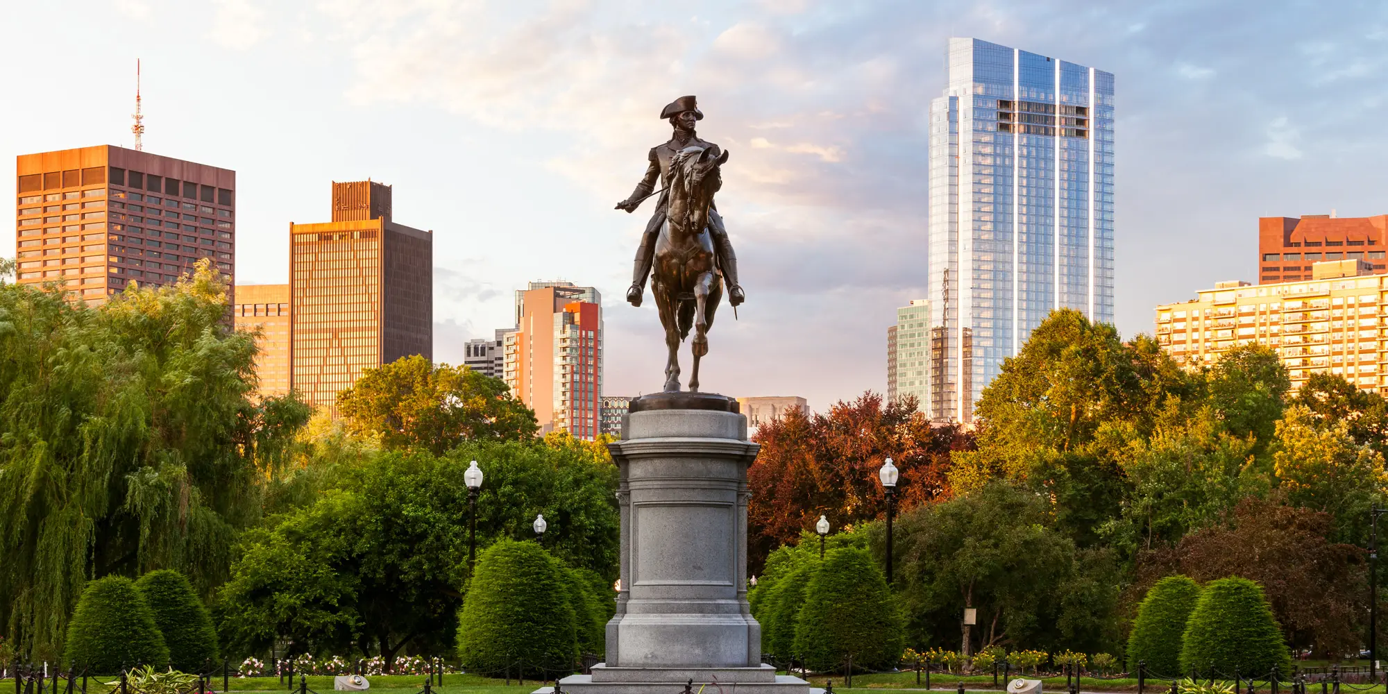 George Washington Statue, Boston Public Garden, Boston, Massachusetts, America