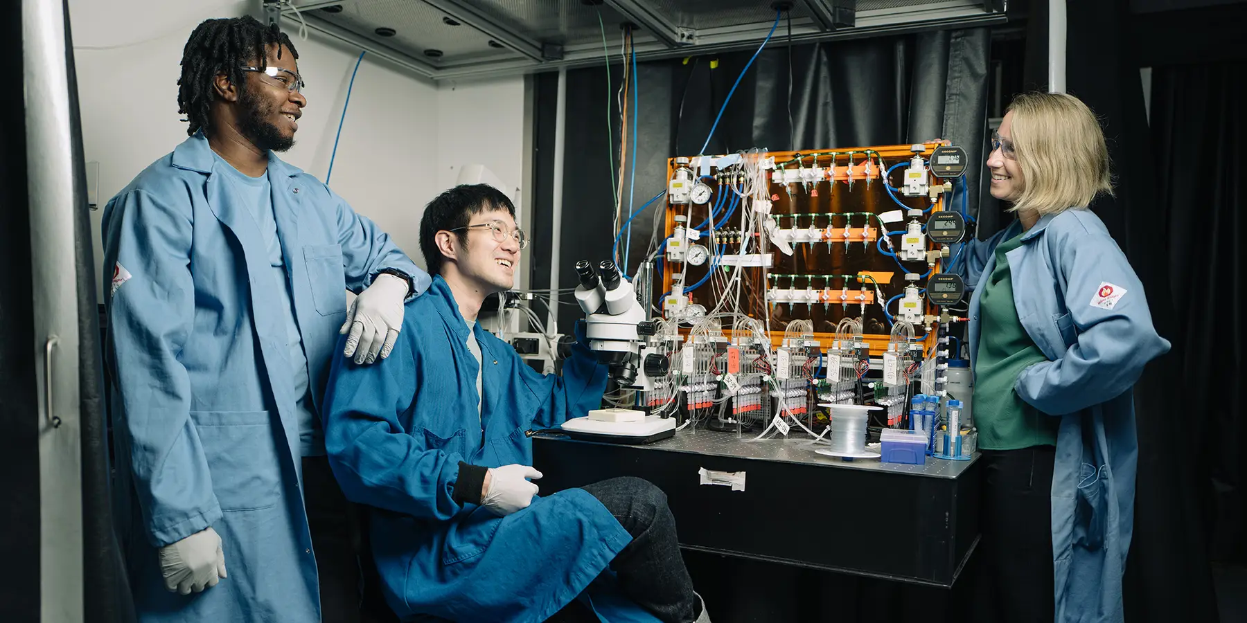 Polly Fordyce in her lab