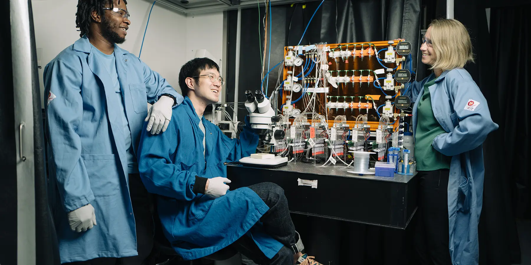 Polly Fordyce in her lab