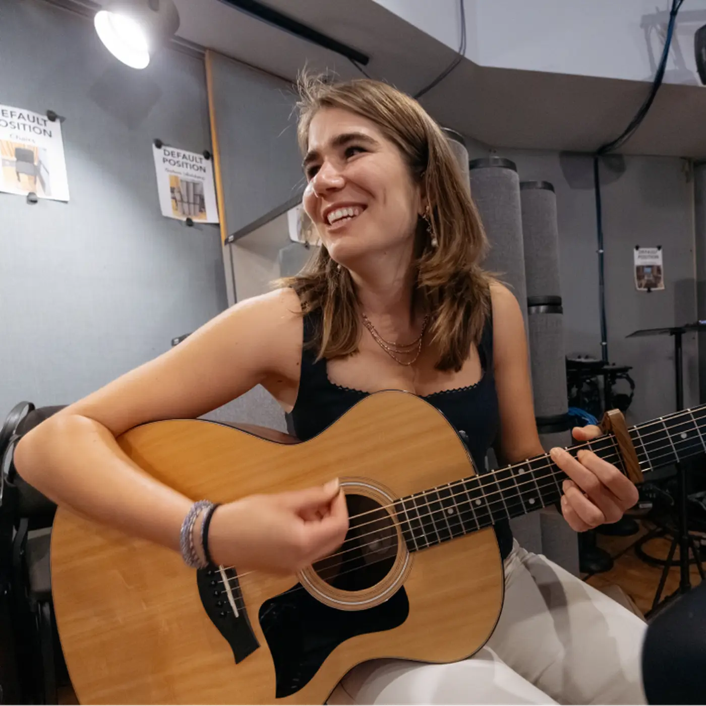 Hoffmann on guitar