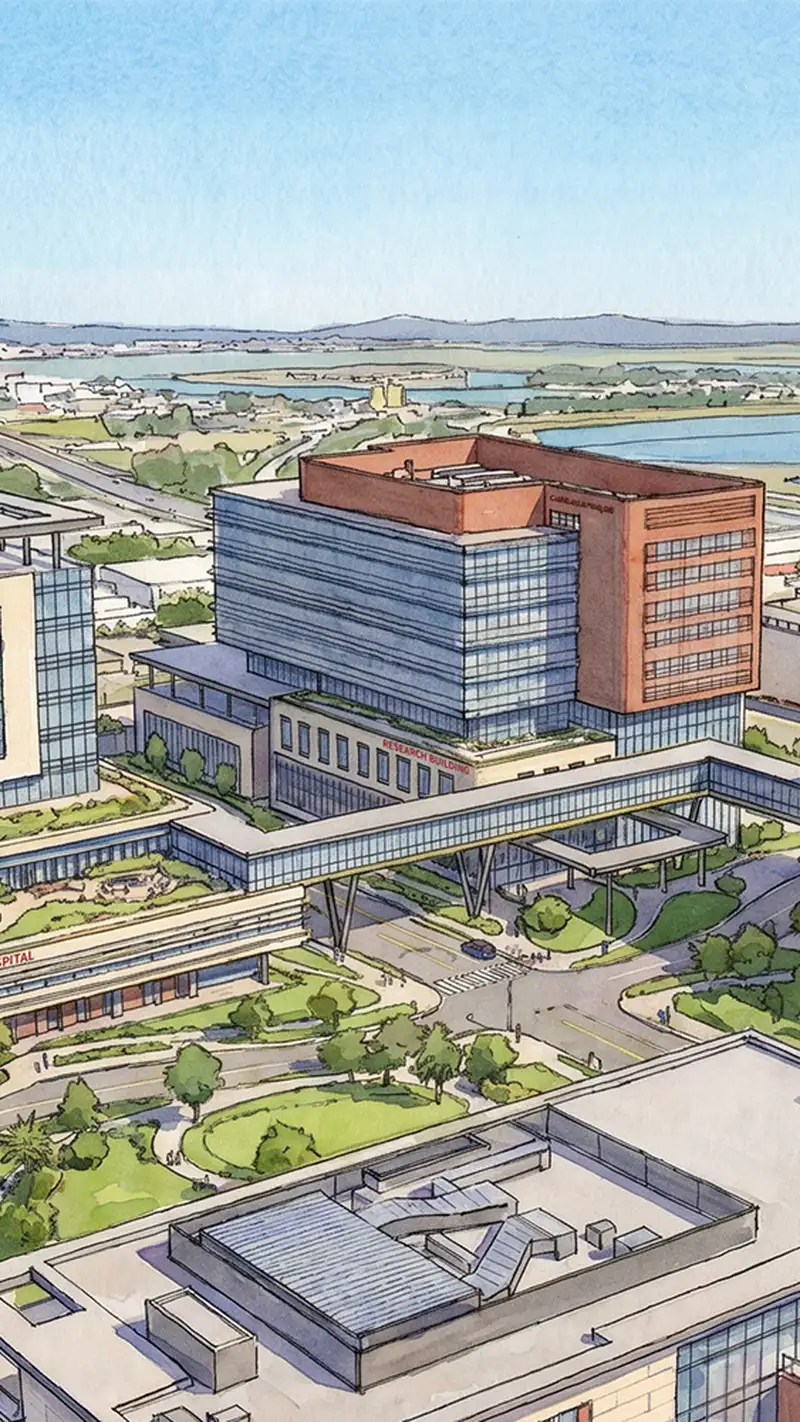 Stanford Cancer Center drawing for future enhancements.