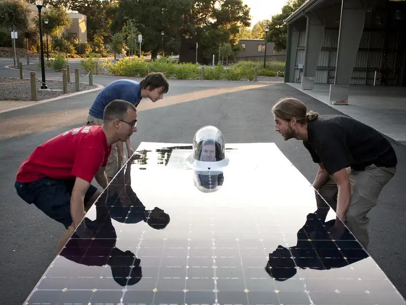 The Stanford solar car team