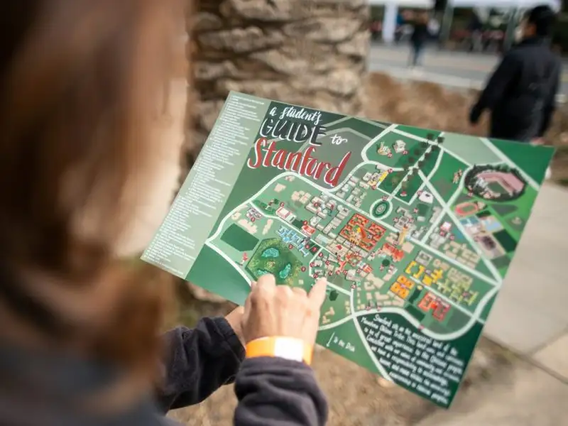 Paper map of Stanford