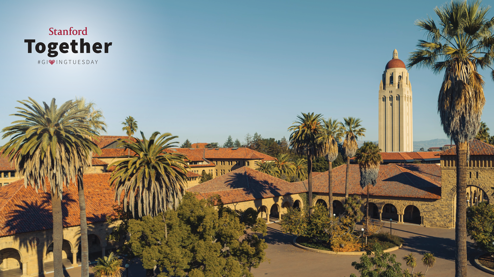 Stanford Giving Tuesday quad zoom background