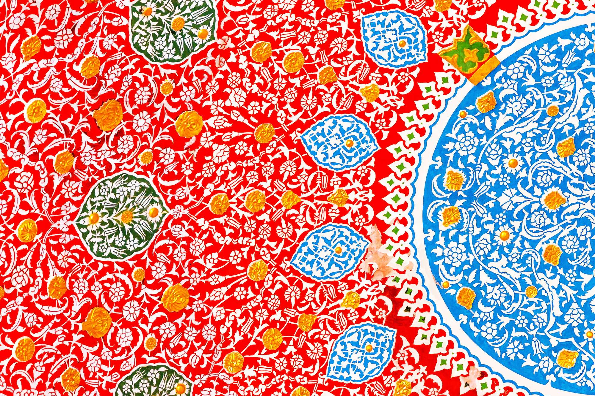 Mosaic pattern in Topkapi palace, Istanbul