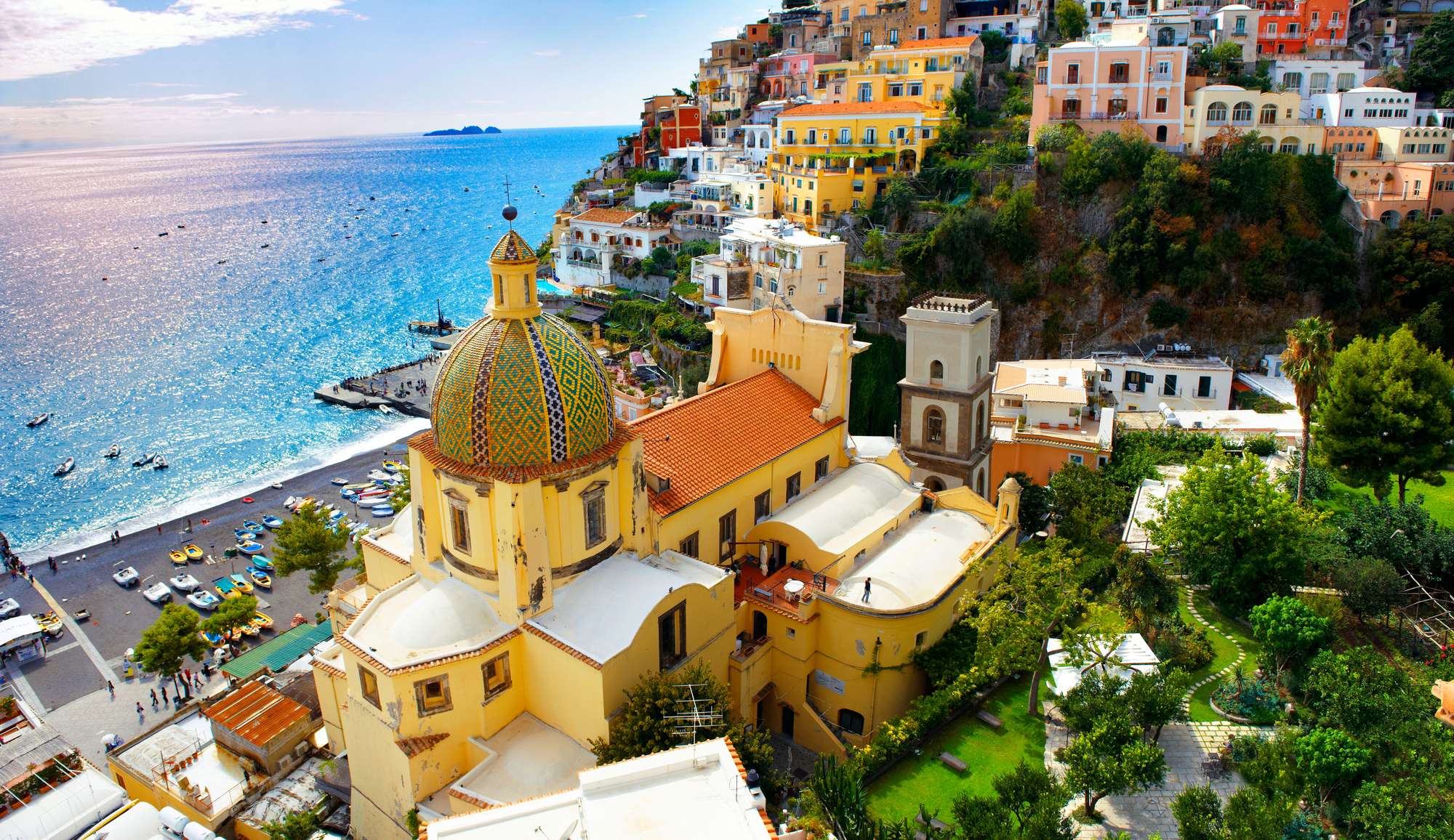Positano town Amalfi coast, Italy