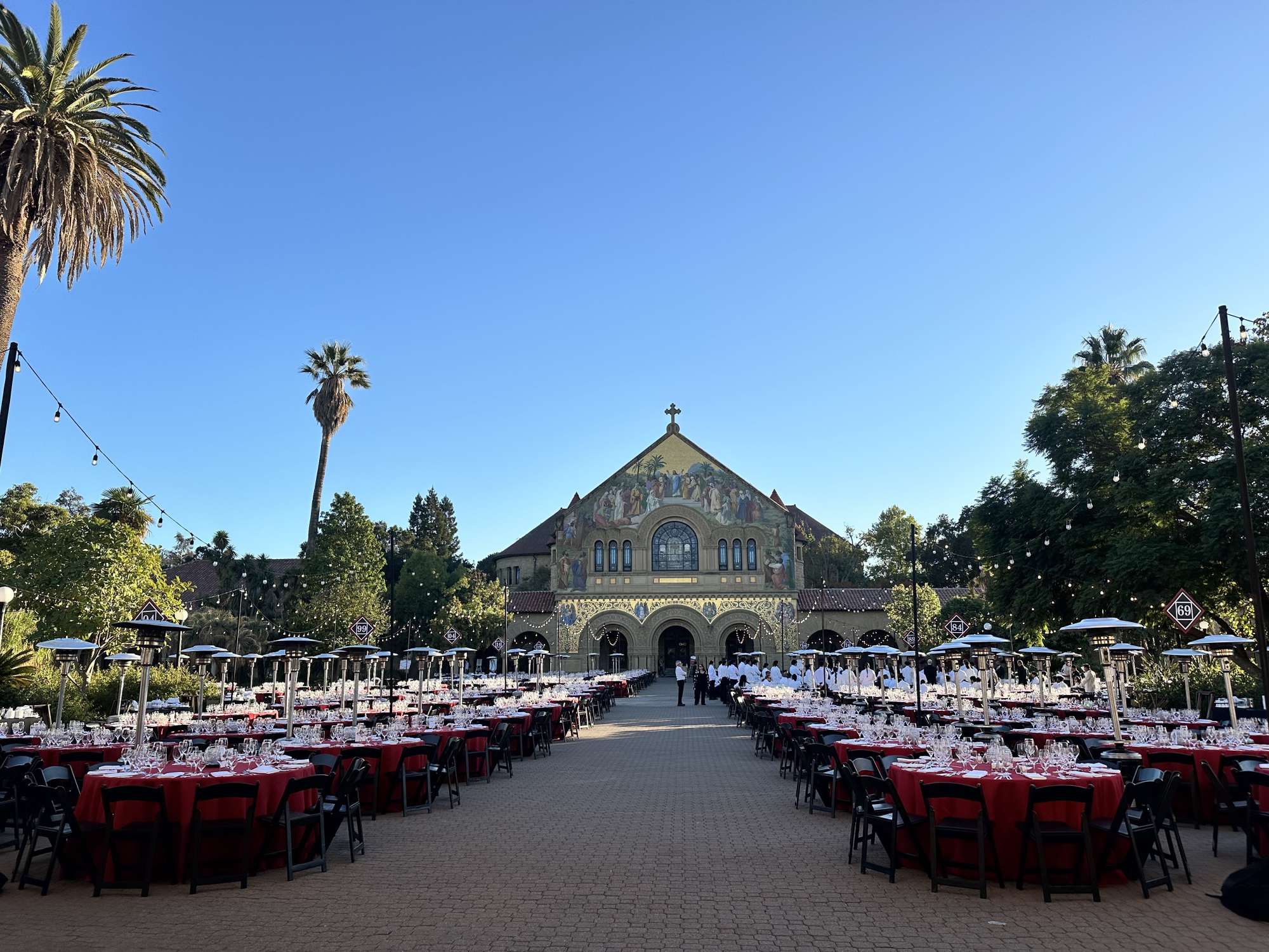 dinner on the quad